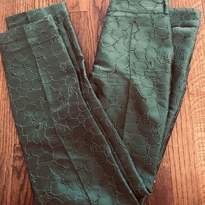 Vera Wang satin brocade dress pants